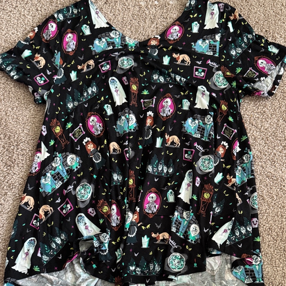 Halloween Graphic Print Top